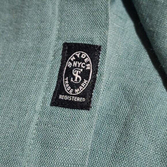 Todd Snyder Baird McNutt Irish Linen Shirt Men's XXL Light Green Woven Classic - Picture 5 of 7